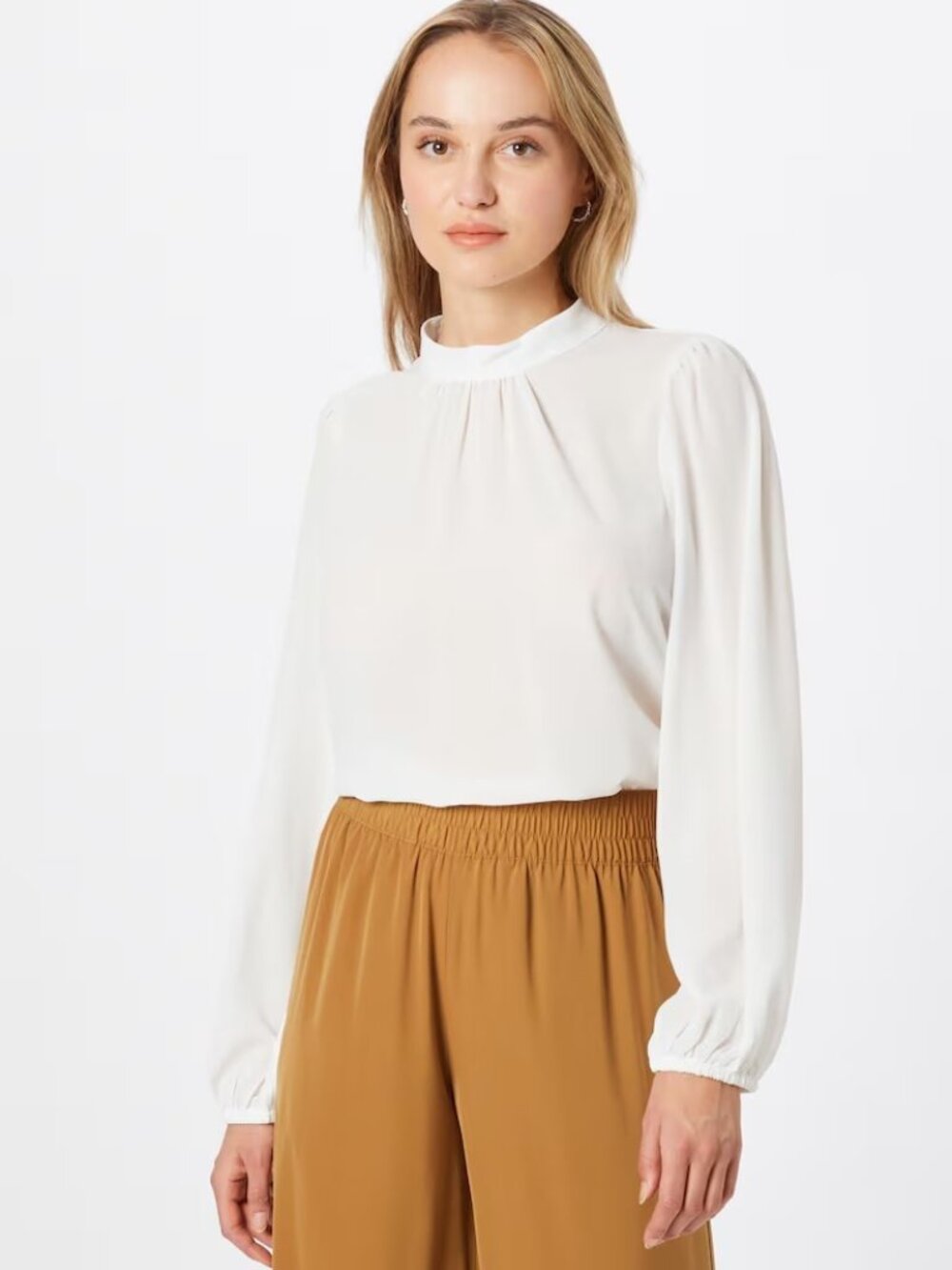 ICHI BEHIND THE GLASS Cloud Dancer Blouse NWT